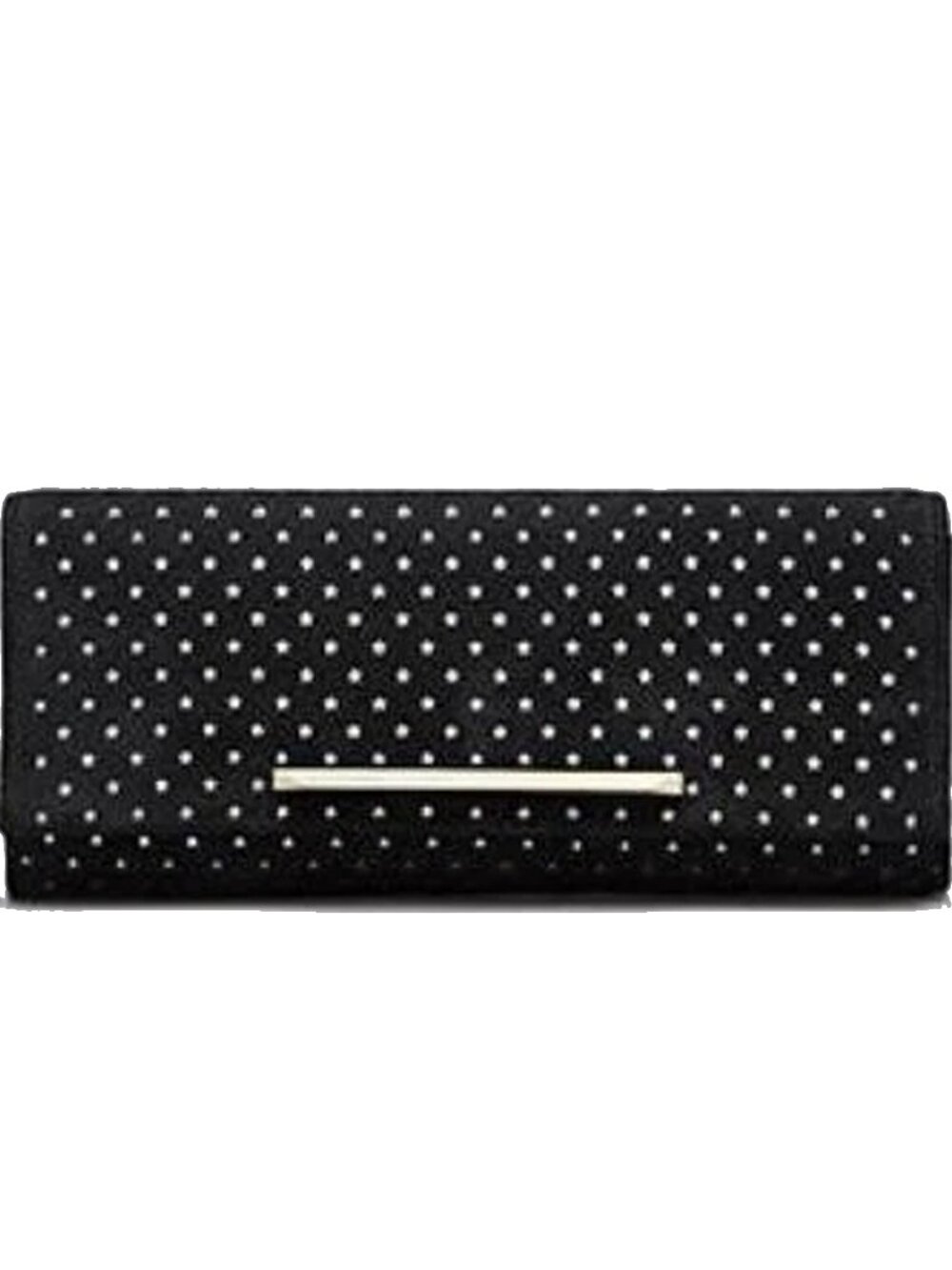 B Brian Atwood Clutch Ingrid Perforated Black Star Bag Handbag Magnetic Purse NW